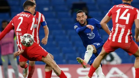 Hakim Ziyech y el 1-0 de Chelsea contra Atlético Madrid en Champions League.