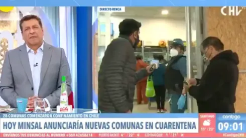 La situación ocurrió durante un despacho en vivo.