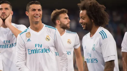Cristiano Ronaldo y Marcelo durante su etapa juntos en Real Madrid.