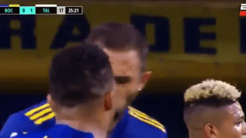 Carlos Izquierdoz y Frank Fabra tuvieron un fuerte cruce en el último partido de Boca Juniors.