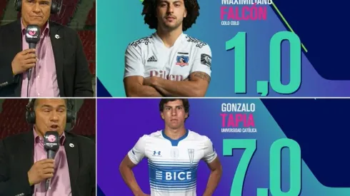 Marcelo Toby Vega le pone un 1,0 a Maximiliano Falcón en la Supercopa entre la UC y Colo Colo.
