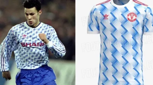 Ryan Giggs con la recordada camiseta de la temporada 1991-1992