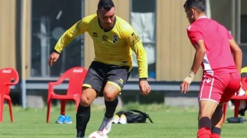 Esteban Paredes en el amistoso de Coquimbo Unido contra Audax Italiano.
