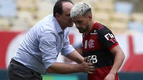 Rogerio Ceni con De Arrascaeta en el Flamengo