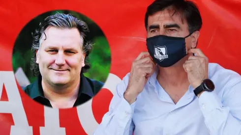 Luka Tudor sale al paso de Gustavo Quinteros en Colo Colo.