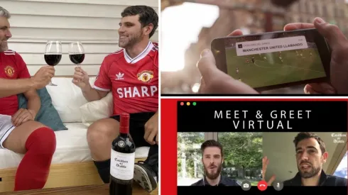 El periodista compartió una instantánea en redes sociales con una camiseta retro del Manchester United.