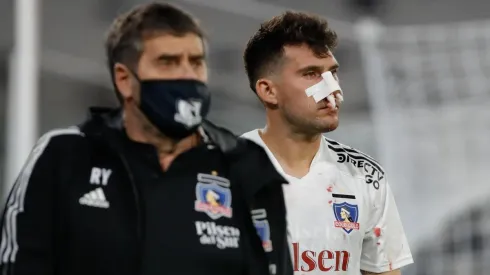 César Fuentes sufrió una lesión por un codazo de Ariel Martínez de Unión La Calera.