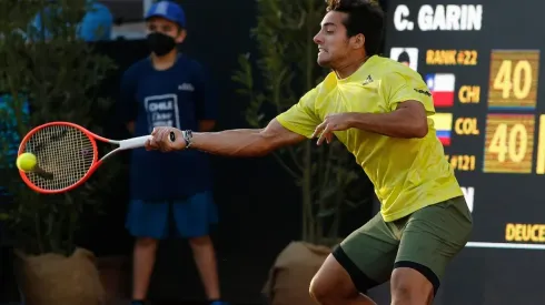 Garin en el Chile Open, donde logró su quinto título ATP