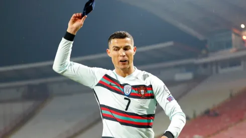 Cristiano Ronaldo salió evidentemente molesto tras el partido de Portugal ante Serbia.