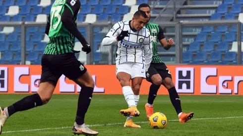 El chileno le convirtió a Sassuolo en el último enfrentamiento por Serie A.