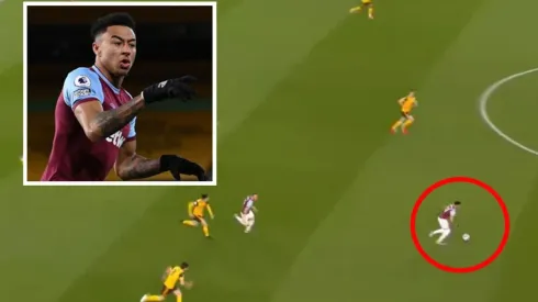 Lingard tomó el balón en la mitad de la cancha