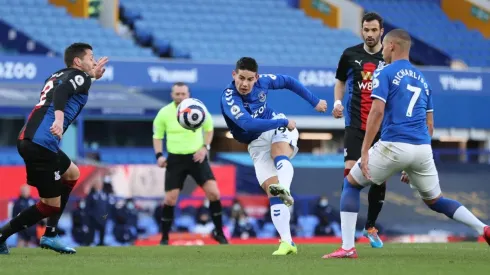 James Rodríguez vuelve a las canchas con un gol en el Everton ante el Crystal Palace