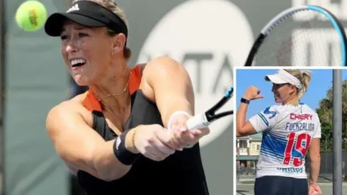 La tenista alienta al tricampeón del fútbol criollo.