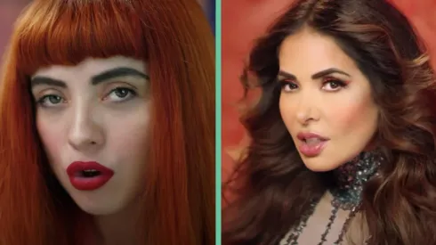 Mon Laferte junto a Gloria Trevi en el clip de "La Mujer".