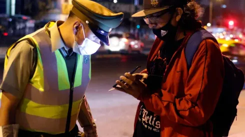 Fiscalización de Carabineros en Estación Central