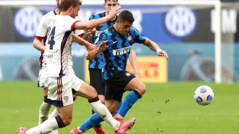 Alexis Sánchez intentó, pero no pudo convertir ante Cagliari