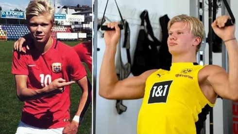 La transformación de Erling Haaland desde su adolescencia