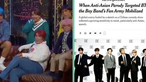 La parodia de BTS en "Mi Barrio" de Mega y el artículo de New York Times sobre la polémica.