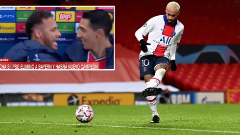 Ney no se guardó nada y festejó ante las cámaras con su compañero.