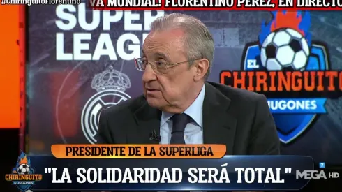 Florentino Pérez dio una extensa entrevista con El Chiringuito.