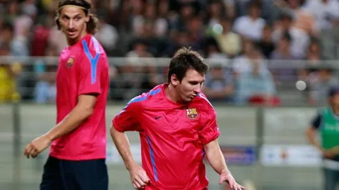 Messi y Zlatan compartieron camarín en el Barcelona