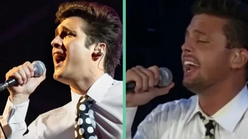 Diego Boneta como Luis Miguel en el Festival de Viña 1994. El verdadero Sol de México en su cuarto paso por el escenario de la Quinta Vergara.