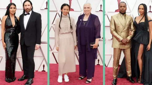 Trent Reznor, Chloe Zhao y Leslie Odom Jr. algunos de los nominados que desfilaron por la alfombra roja de los Oscar 2021.