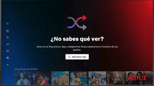 Netflix ahora incluso te ayuda a encontrar una serie o una película cuando no sepas qué ver, con Reproducir algo.
