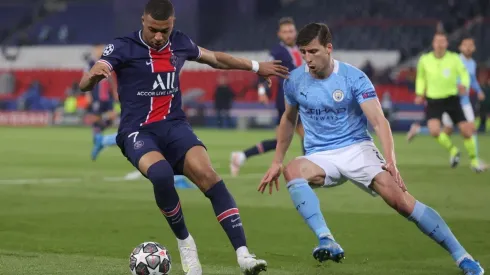 Kylian Mbappé no tuvo un buen partido en la ida entre PSG y Manchester City.