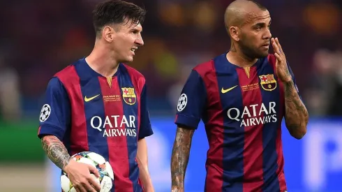 Dani Alves fue uno de los grandes socios de Lionel Messi en Barcelona.