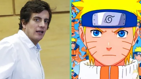 El diputado RN Diego Schalper y Naruto Uzumaki, de la popular serie animé.