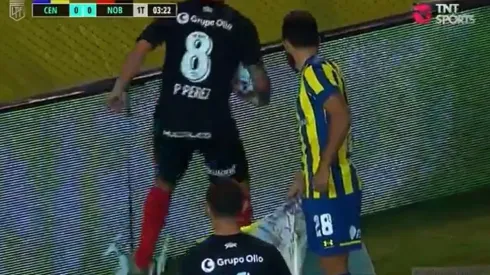 Pérez no se tomó con humor la cargada de los hinchas canallas.