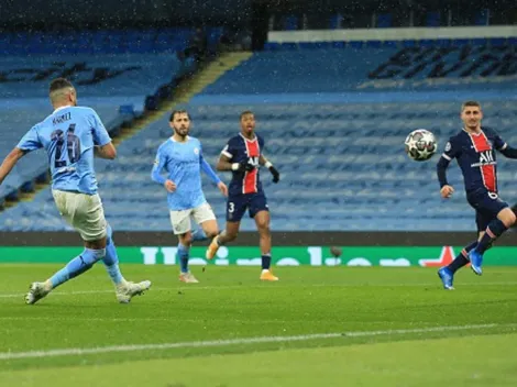 Segundo gol de Mahrez para el City y Di María expulsado en PSG
