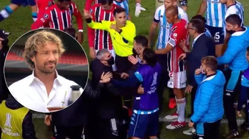 Lugano criticó el arbitraje de Piero Maza