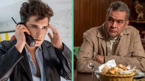 Diego Boneta como el Sol de México y César Bordón como Hugo López, en Luis Miguel, la serie.