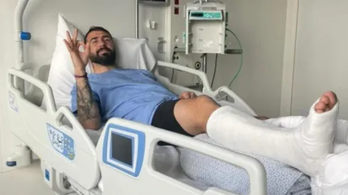 Lucas Pratto ya se recupera de su terrible lesión