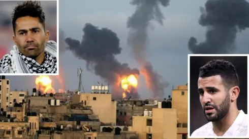 Riyad Mahrez y Luis Jiménez se manifestaron por el conflicto en Palestina