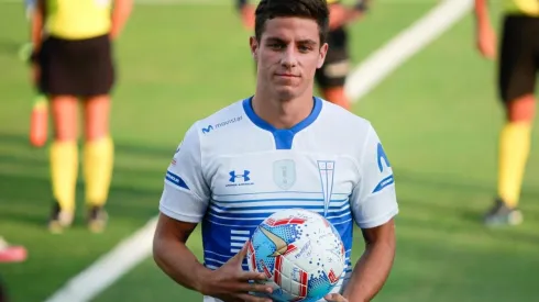 Montes celebrando con la UC en la Libertadores