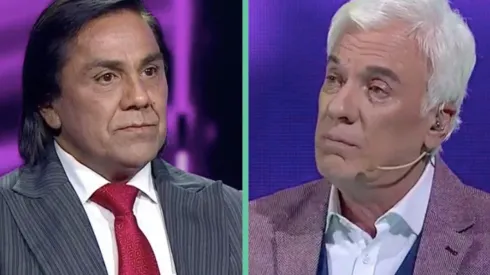 Yo Soy: Carlos Caro, el imitador de Zalo Reyes, y Antonio Vodanovic, jurado.