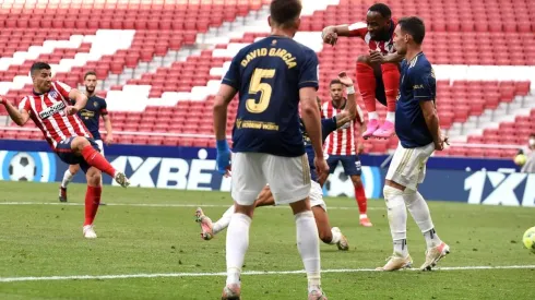 Luis Suárez anota a los 88' el gol de la victoria del Atlético de Madrid