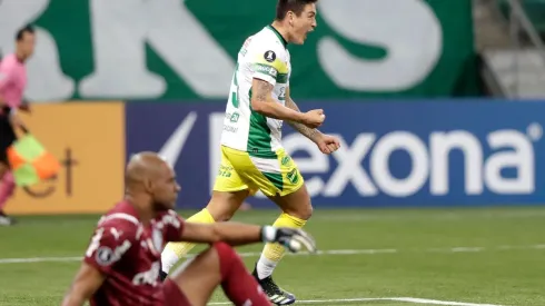 Gol de Matías Rodríguez en la victoria de Defensa y Justicia contra el campeón Palmeiras.