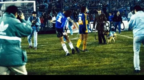 El momento de la mordida a Navarro Montoya