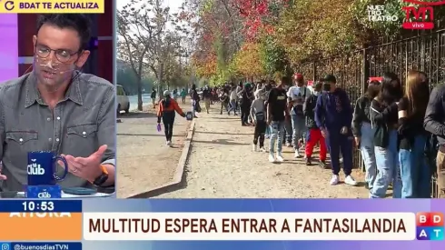Buenos Días a Todos mostró en vivo las largas filas que se registraron este viernes en el ingreso a Fantasilandia.