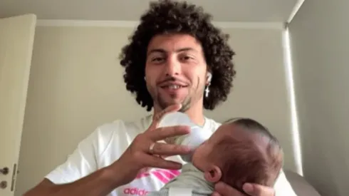 Maxi Falcón dando papa en vivo a Domingo.