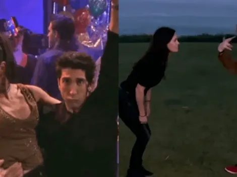 Ed Sheeran y Courteney Cox recrean divertida rutina de baile de Friends