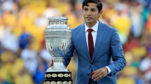 El Mati Fernández con la copa en la final de 2019