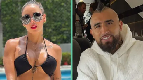 Sonia Isaza y Arturo Vidal.