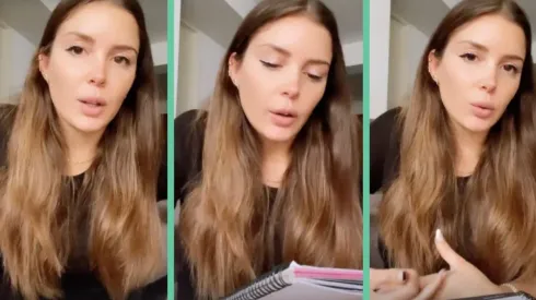 Cata Vallejos en las historias con las que se retractó de sus dichos.