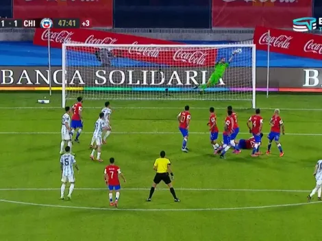 Galáctico: tapadón al ángulo del cósmico Bravo a Messi