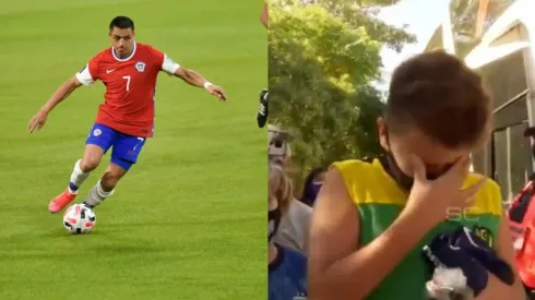 Alexis Sánchez emociona a niño argentino con gran regalo